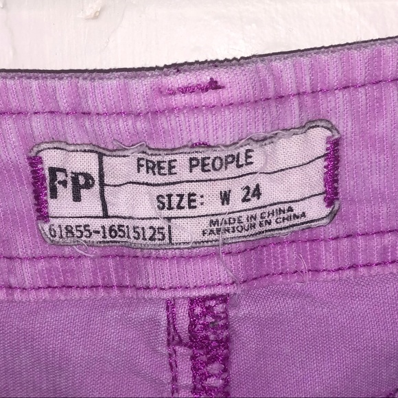 Free People Purple Corduroy Shorts - Picture 4 of 4